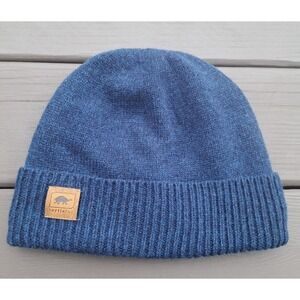 Turtle Fur Blue Fleece Lined Lambswool Knit Thatcher Beanie Watch Cap